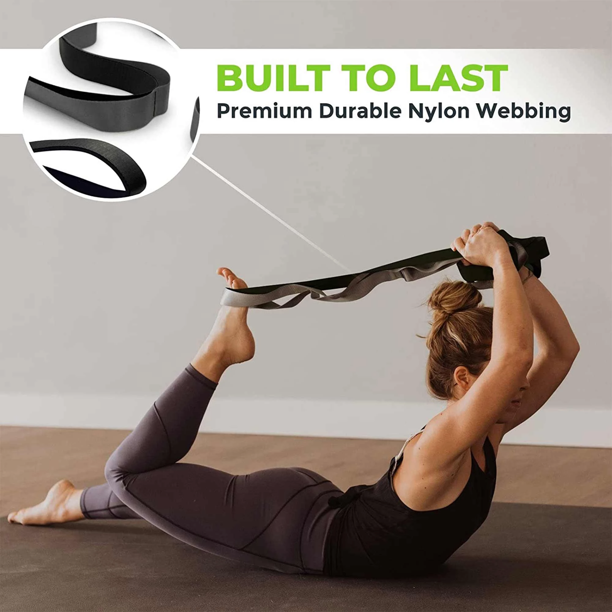 Wholesale Yoga Props, Polyester Yoga Stretching Belts Wholesale, OEM Yoga Strap Manufacturer