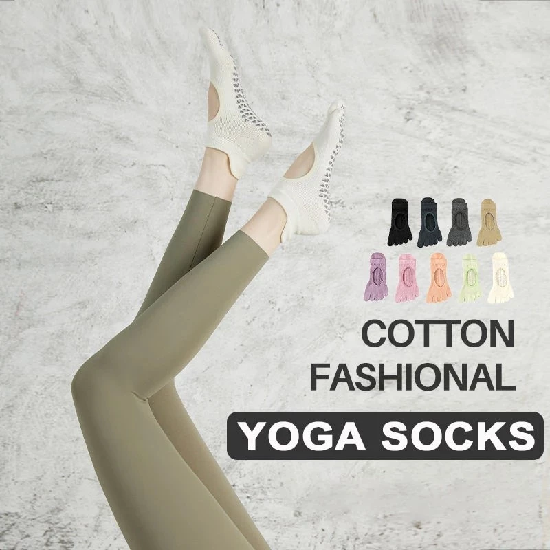 Custom Anti-Slip Grip Exercise Yoga Socks, Non-Slip Grip Socks Wholesale, Yoga Socks for Studios