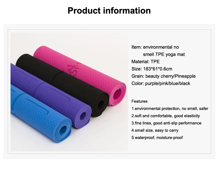 TPE Yoga Mat Wholesale, Custom Yoga Mats Wholesale, TPE Yoga Mat Manufacturer