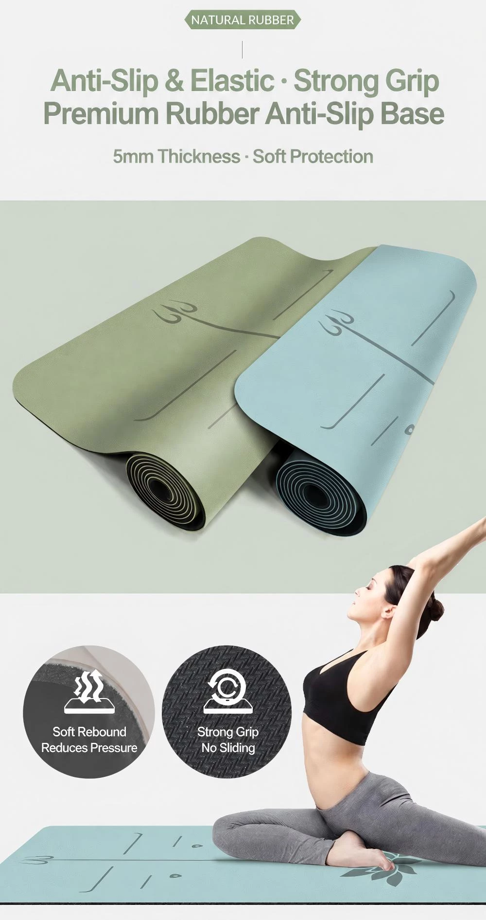 Custom PU Yoga Mats, Private Label Yoga Mats, Yoga Mat Manufacturer In China
