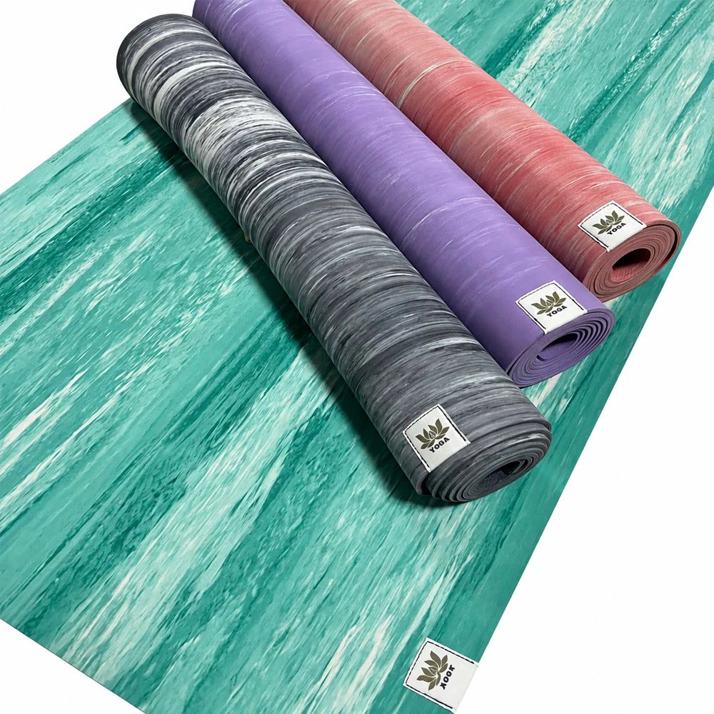 Esterilla de yoga antideslizante de caucho natural para fitness