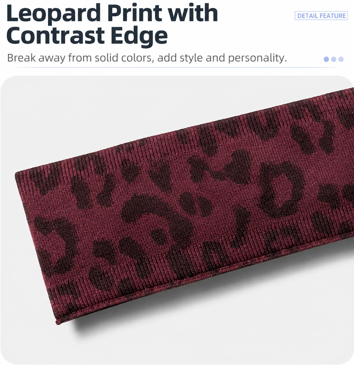 Bulk Headbands For Women, Wholesale Workout Headbands, Women Leopard Print Sports Headband Bulk